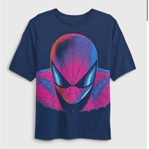 NEW GapKids “Spiderman” Marvel Superhero Graphic T-Shirt Sz Small (6-7)